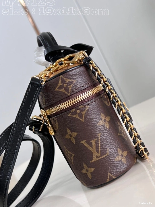LOUIS 11.5 x CM x VUITTON 6.5 Pouch-19 Chain Vanity 0809